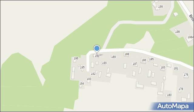 Grabowiec-Góra, Grabowiec-Góra, 191, mapa Grabowiec-Góra