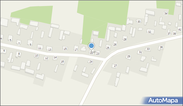 Grabowiec-Góra, Grabowiec-Góra, 22, mapa Grabowiec-Góra