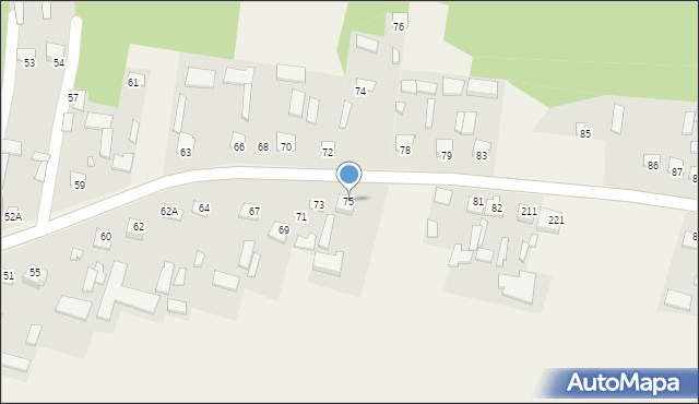 Grabowiec-Góra, Grabowiec-Góra, 75, mapa Grabowiec-Góra