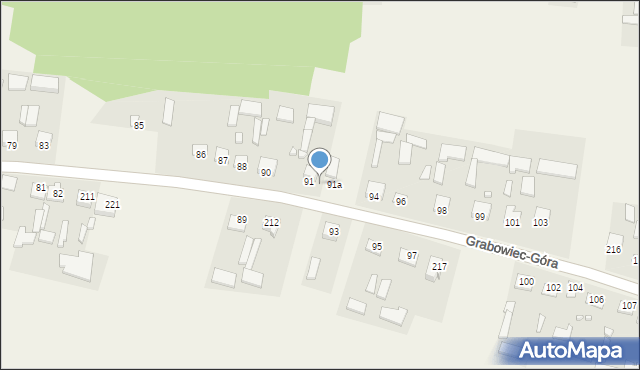 Grabowiec-Góra, Grabowiec-Góra, 92, mapa Grabowiec-Góra