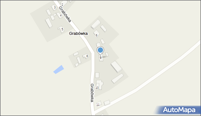 Grabówka, Grabówka, 9, mapa Grabówka