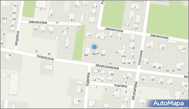 Grabówka, Graniczna, 39/2, mapa Grabówka