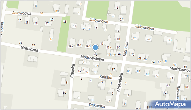 Grabówka, Graniczna, 41, mapa Grabówka