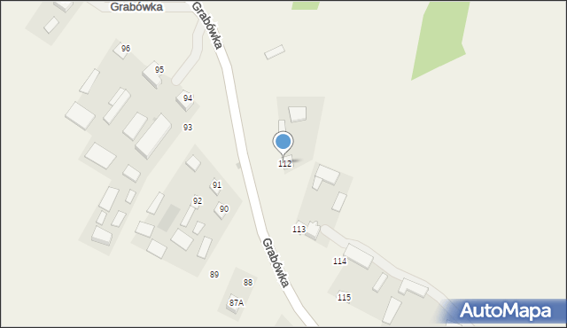 Grabówka, Grabówka, 112, mapa Grabówka