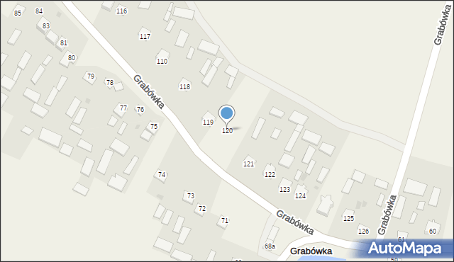Grabówka, Grabówka, 120, mapa Grabówka