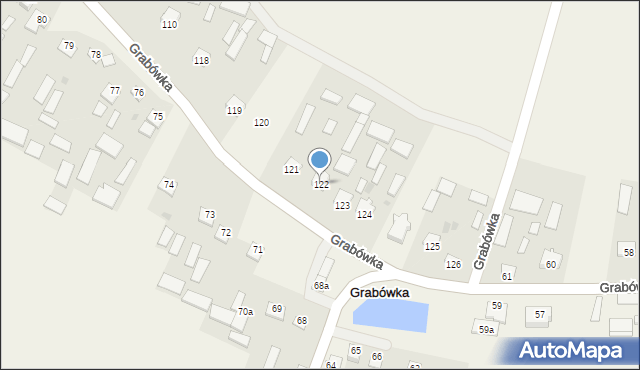 Grabówka, Grabówka, 122, mapa Grabówka