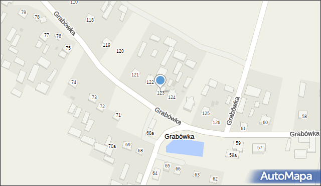 Grabówka, Grabówka, 123, mapa Grabówka