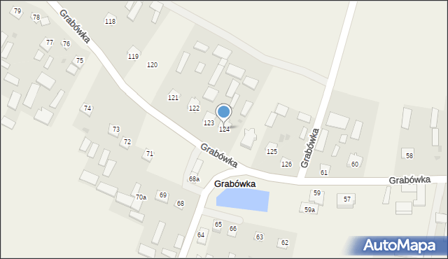 Grabówka, Grabówka, 124, mapa Grabówka