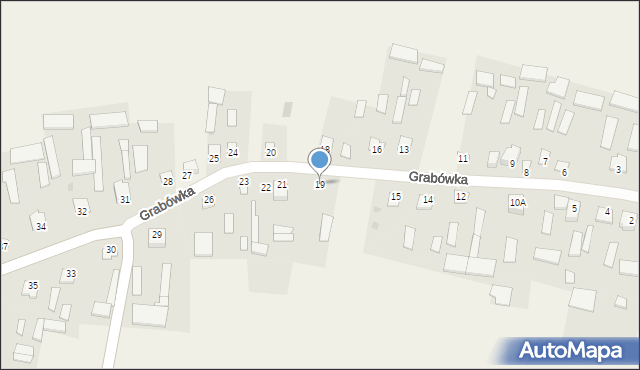 Grabówka, Grabówka, 19, mapa Grabówka