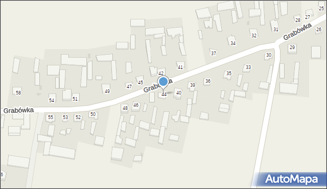 Grabówka, Grabówka, 44, mapa Grabówka
