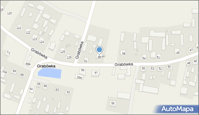 Grabówka, Grabówka, 60, mapa Grabówka