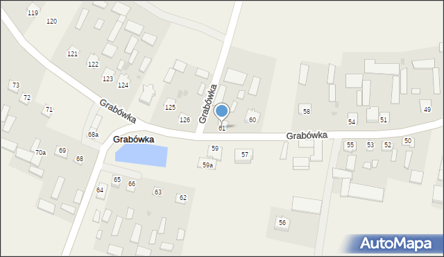 Grabówka, Grabówka, 61, mapa Grabówka