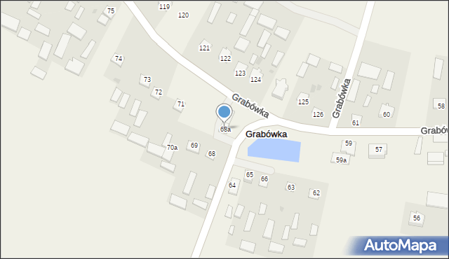 Grabówka, Grabówka, 68a, mapa Grabówka