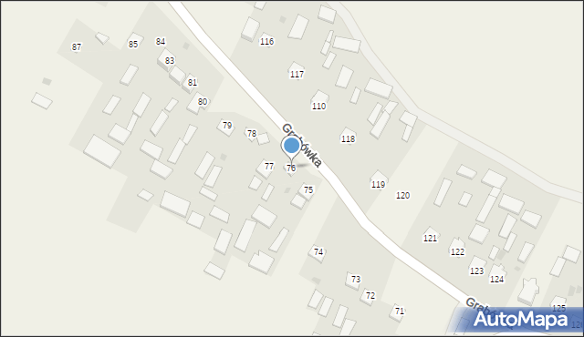 Grabówka, Grabówka, 76, mapa Grabówka