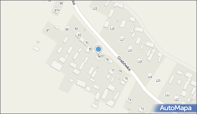 Grabówka, Grabówka, 79, mapa Grabówka
