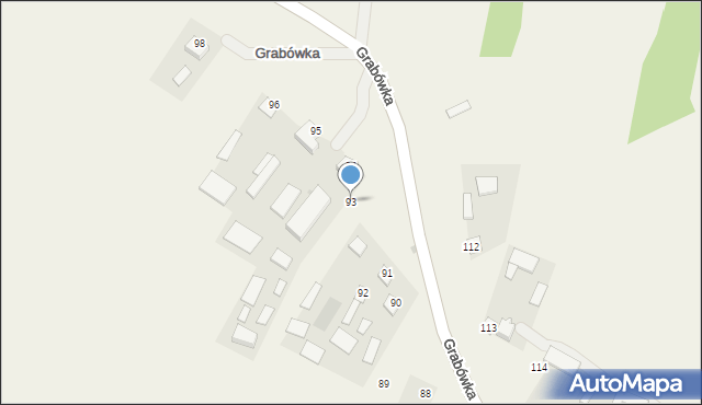 Grabówka, Grabówka, 93, mapa Grabówka