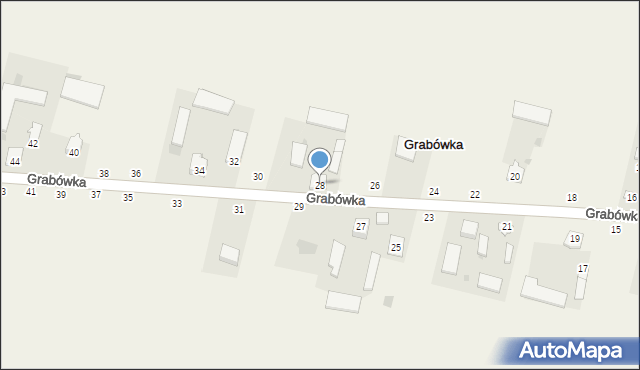 Grabówka, Grabówka, 28, mapa Grabówka