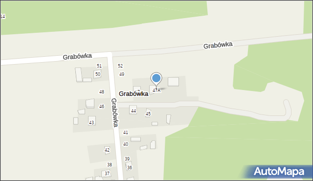 Grabówka, Grabówka, 47A, mapa Grabówka