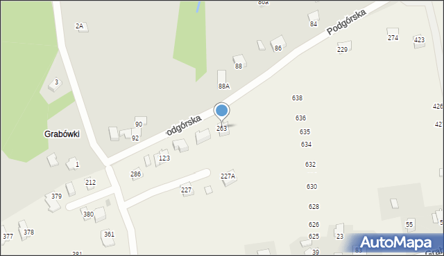 Grabówki, Grabówki, 263, mapa Grabówki