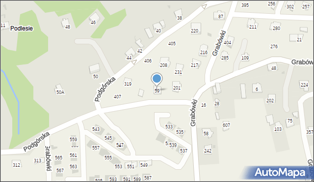 Grabówki, Grabówki, 59, mapa Grabówki