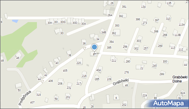 Grabówki, Grabówki, 87, mapa Grabówki