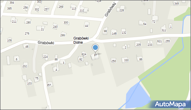 Grabówki, Grabówki, 97, mapa Grabówki