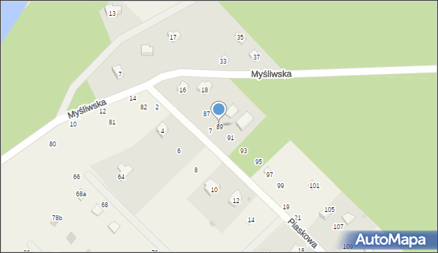 Grabówko, Grabówko, 89, mapa Grabówko