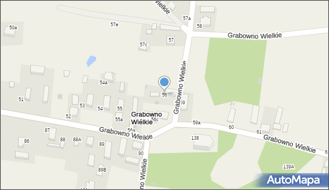 Grabowno Wielkie, Grabowno Wielkie, 56, mapa Grabowno Wielkie