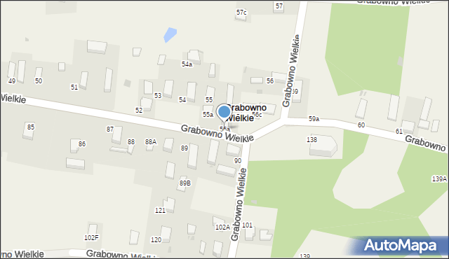 Grabowno Wielkie, Grabowno Wielkie, 56a, mapa Grabowno Wielkie
