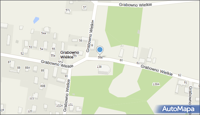 Grabowno Wielkie, Grabowno Wielkie, 59a, mapa Grabowno Wielkie