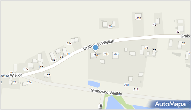 Grabowno Wielkie, Grabowno Wielkie, 76a, mapa Grabowno Wielkie