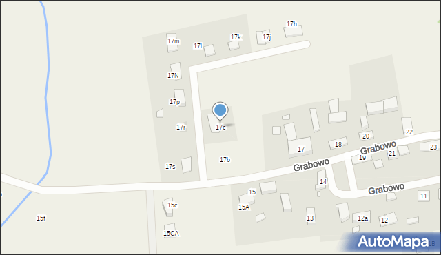 Grabowo, Grabowo, 17c, mapa Grabowo