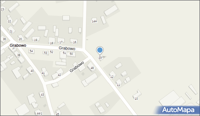 Grabowo, Grabowo, 13, mapa Grabowo