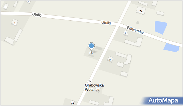 Grabowska Wola, Grabowska Wola, 9a, mapa Grabowska Wola