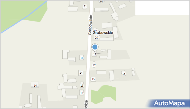 Grabowskie, Grabowskie, 19, mapa Grabowskie