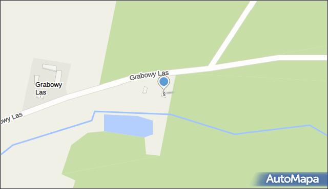Grabowy Las, Grabowy Las, 8, mapa Grabowy Las