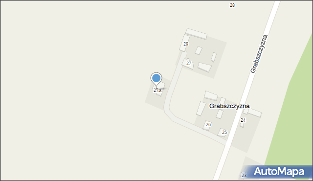 Grabszczyzna, Grabszczyzna, 27a, mapa Grabszczyzna