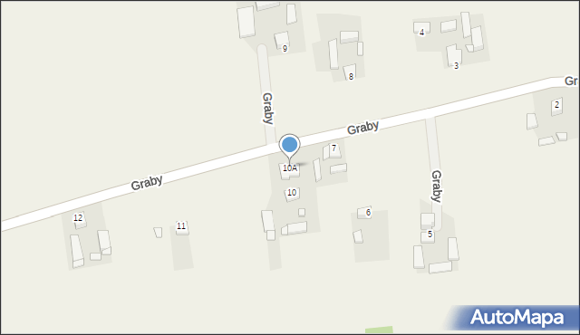 Graby, Graby, 10A, mapa Graby