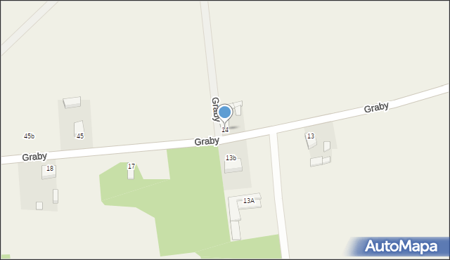 Graby, Graby, 14, mapa Graby