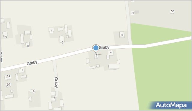 Graby, Graby, 2, mapa Graby