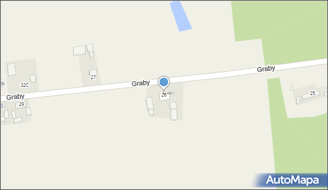 Graby, Graby, 26, mapa Graby