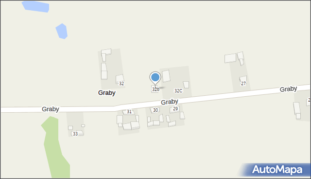 Graby, Graby, 32b, mapa Graby