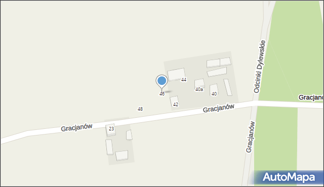 Gracjanów, Gracjanów, 46, mapa Gracjanów