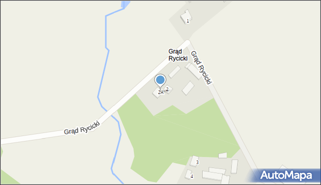 Grąd Rycicki, Grąd Rycicki, 2A, mapa Grąd Rycicki