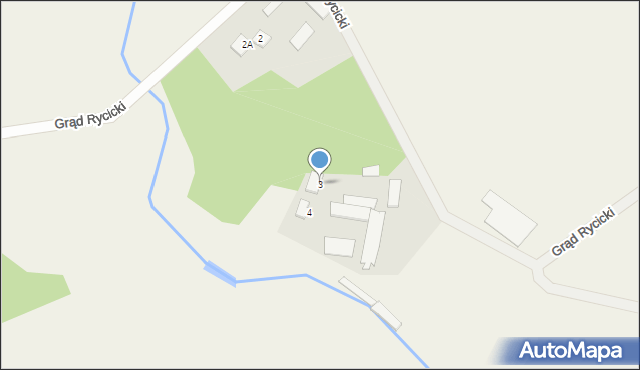 Grąd Rycicki, Grąd Rycicki, 3, mapa Grąd Rycicki