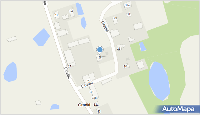 Gradki, Gradki, 28, mapa Gradki