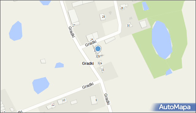 Gradki, Gradki, 32b, mapa Gradki