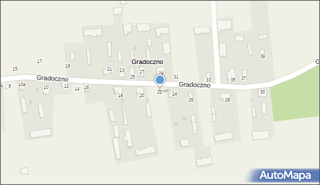 Gradoczno, Gradoczno, 22, mapa Gradoczno