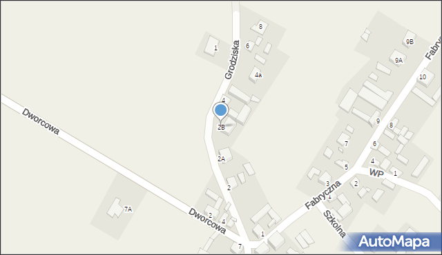 Gradowice, Grodziska, 2B, mapa Gradowice