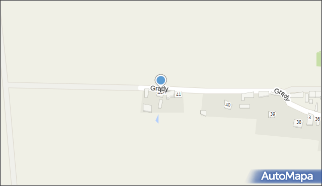 Grądy, Grądy, 41A, mapa Grądy